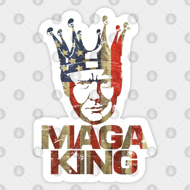 Great MAGA King Ultra MAGA Sticker by CultTees